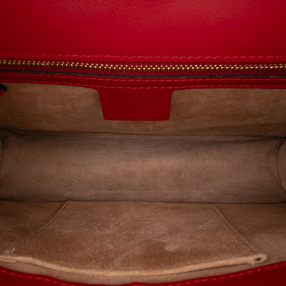 Pre-Loved Gucci Small Leather Sylvie Web Satchel - Picture 4 of 9